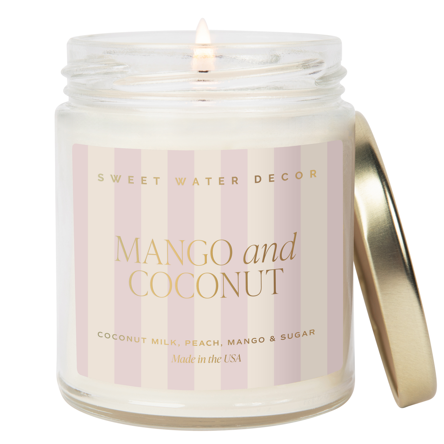 Mango and Coconut 9 oz Soy Candle