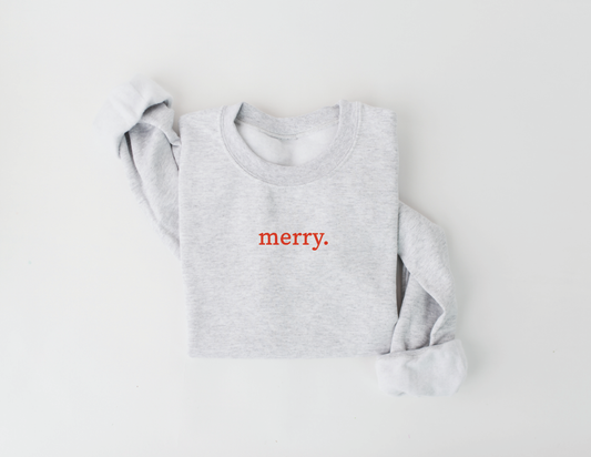 Merry. Sweatshirt -Christmas sweatshirt 