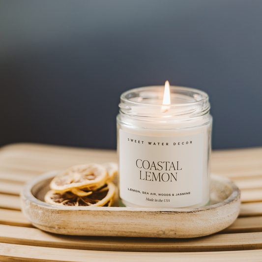 Coastal Lemon 9 oz Soy Candle